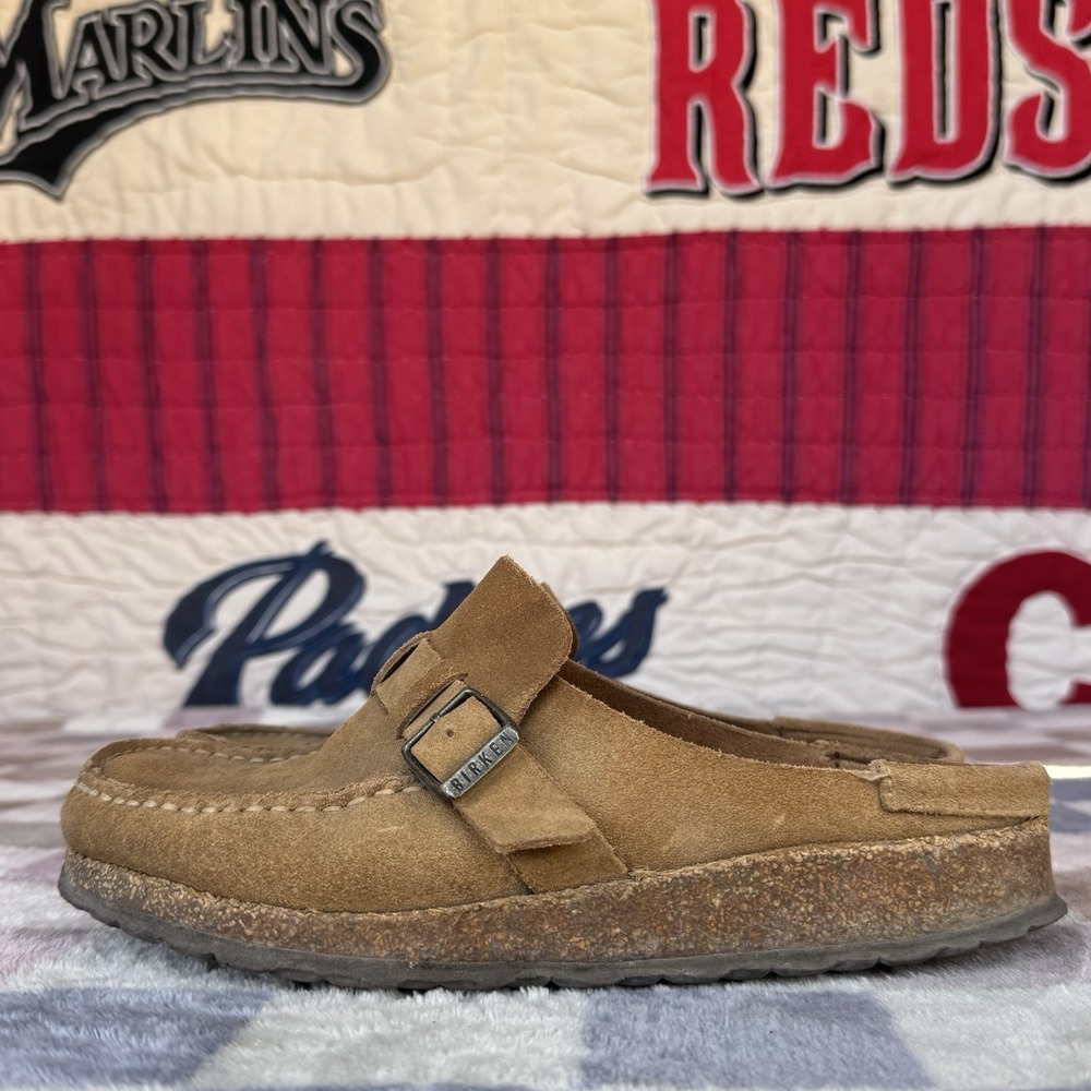 Size 36/W5 - Birkenstock Buckley Brown‎ Narrow Suede Leather Clogs Women's
